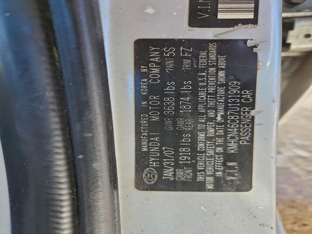 2007 HYUNDAI ACCENT GLS photo 12