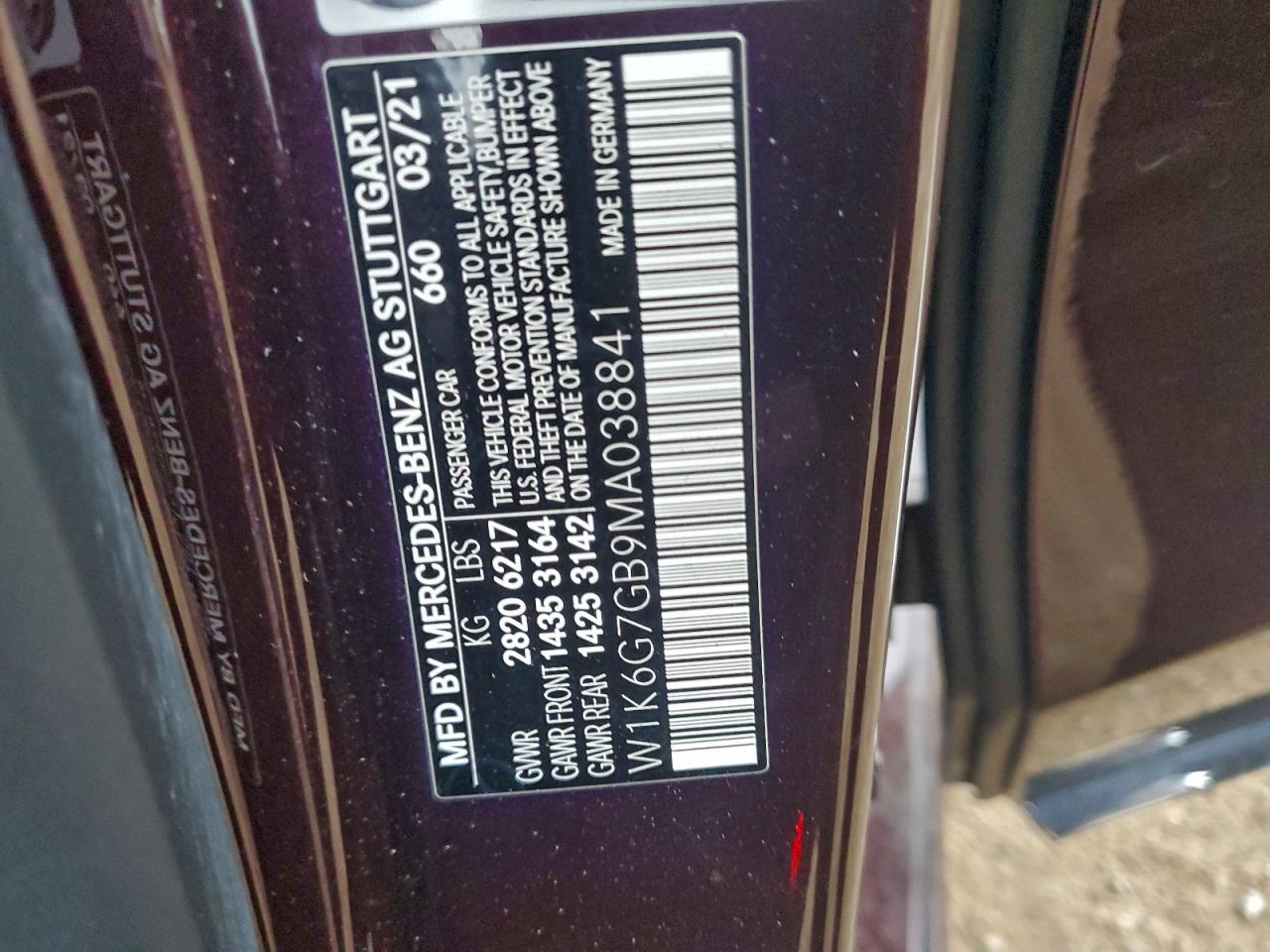 2021 MERCEDES-BENZ S 580 4MATIC photo 13