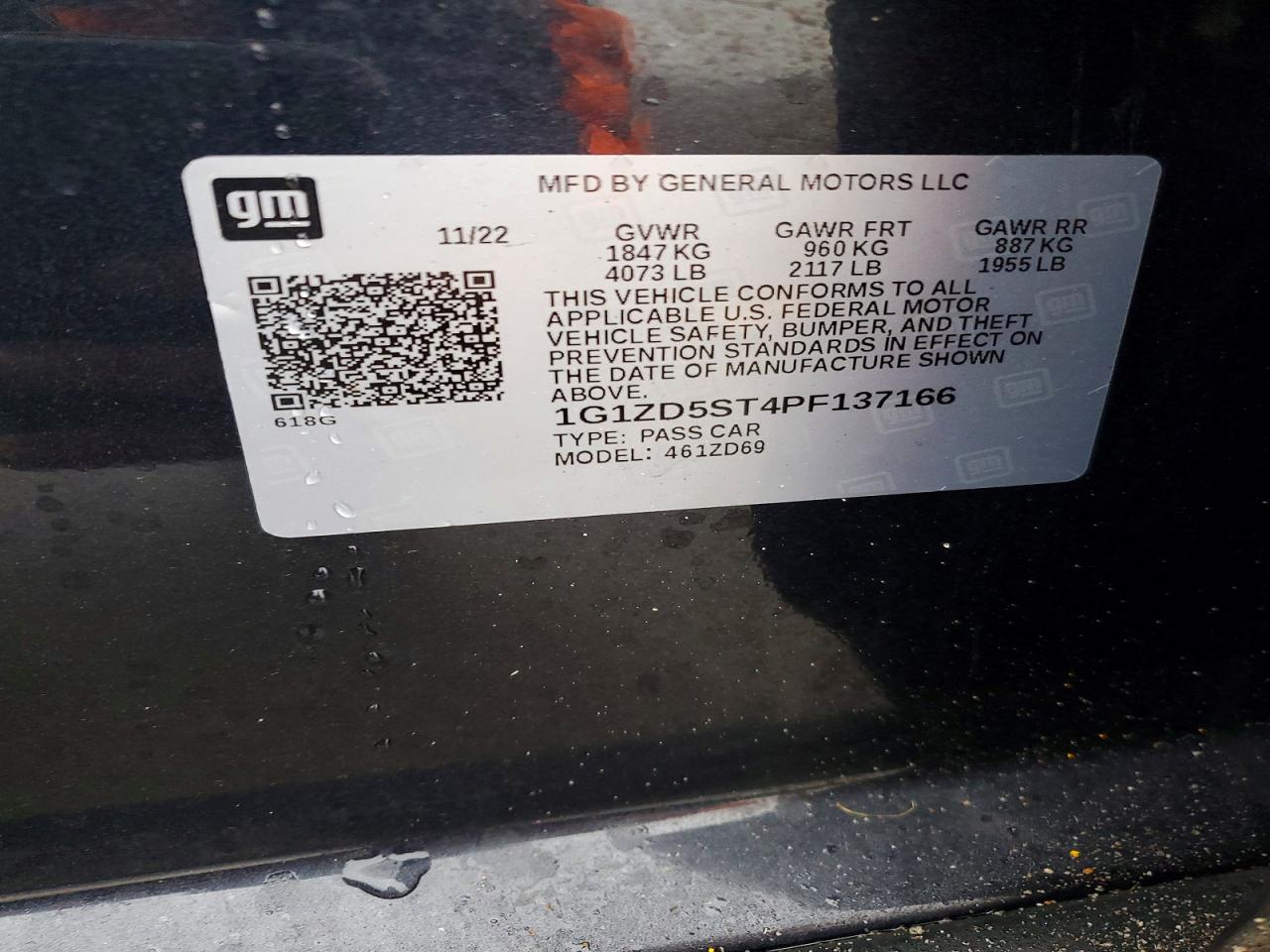 2023 CHEVROLET MALIBU LT photo 12