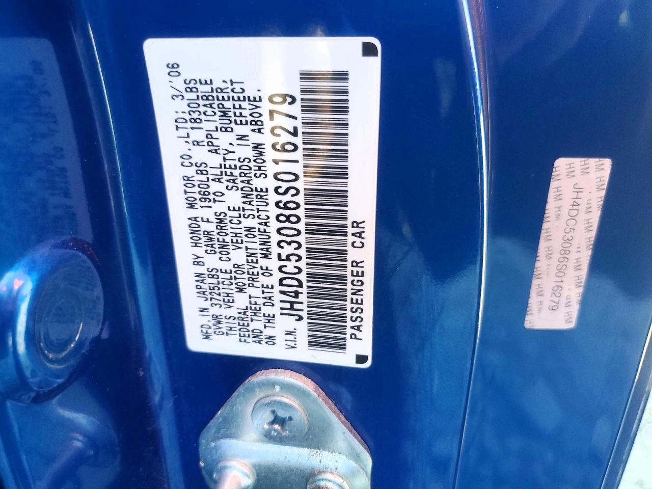 2006 ACURA RSX TYPE-S photo 12