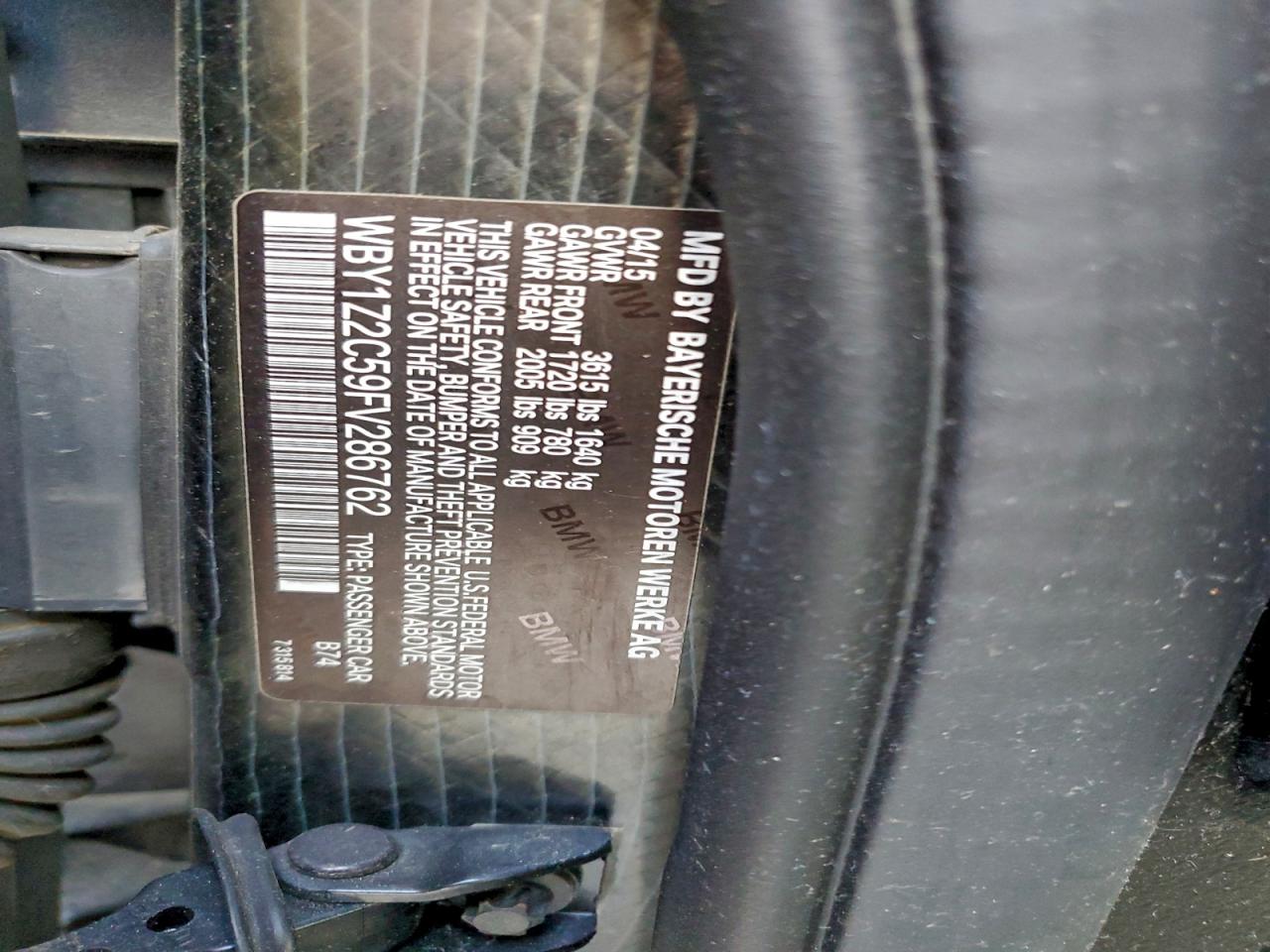 2015 BMW I3 BEV photo 12