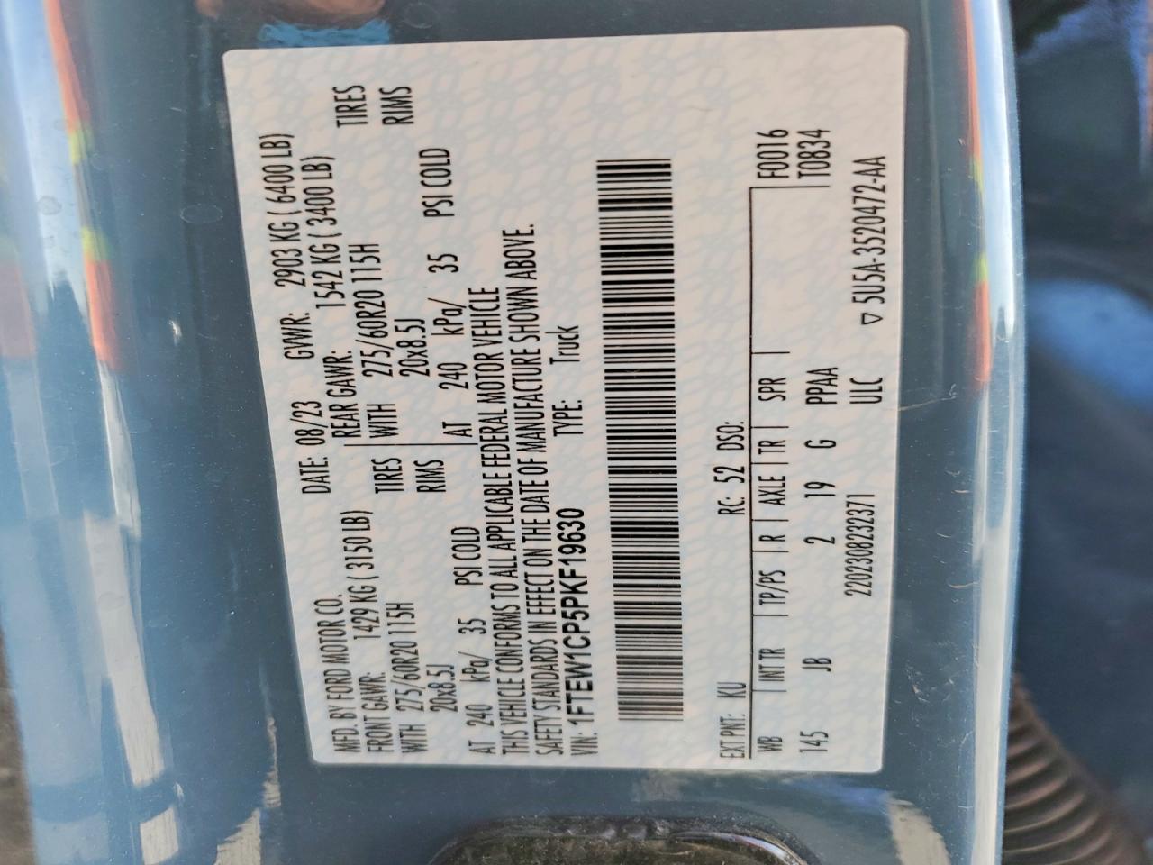 2023 FORD F150 SUPERCREW photo 12