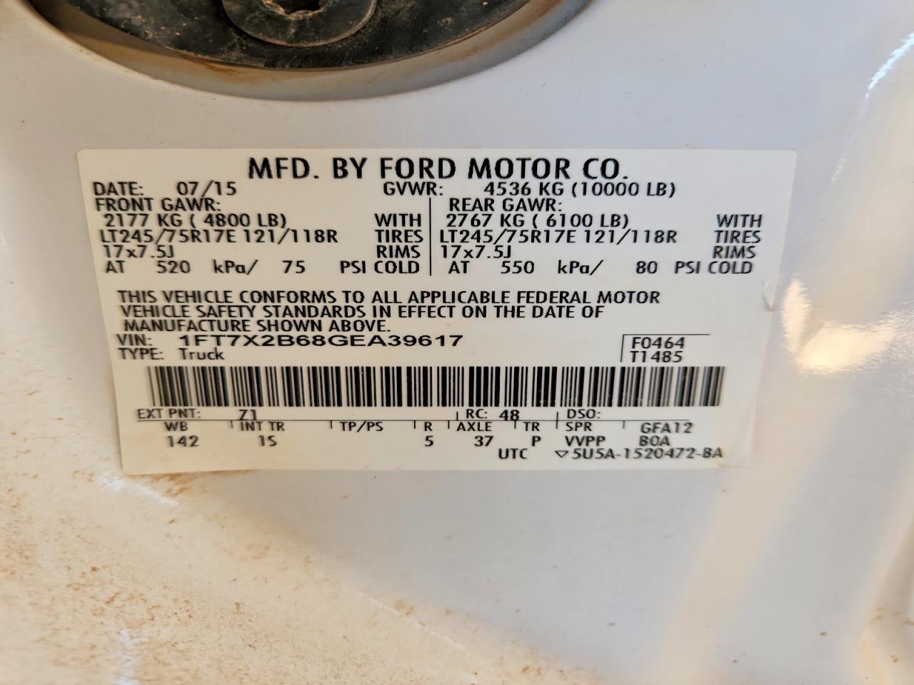 2016 FORD F250 SUPER DUTY photo 12