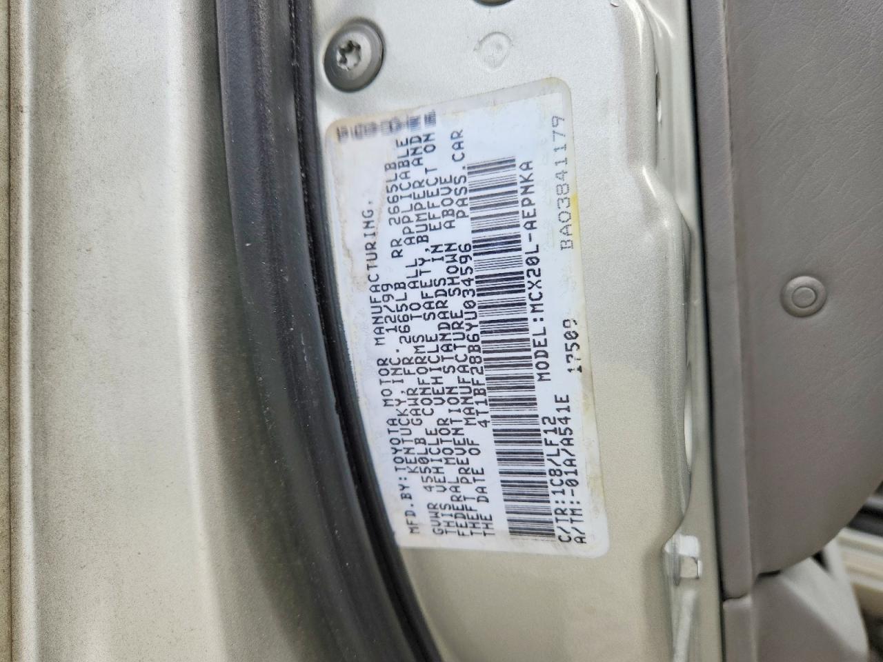 2000 TOYOTA AVALON XL photo 12