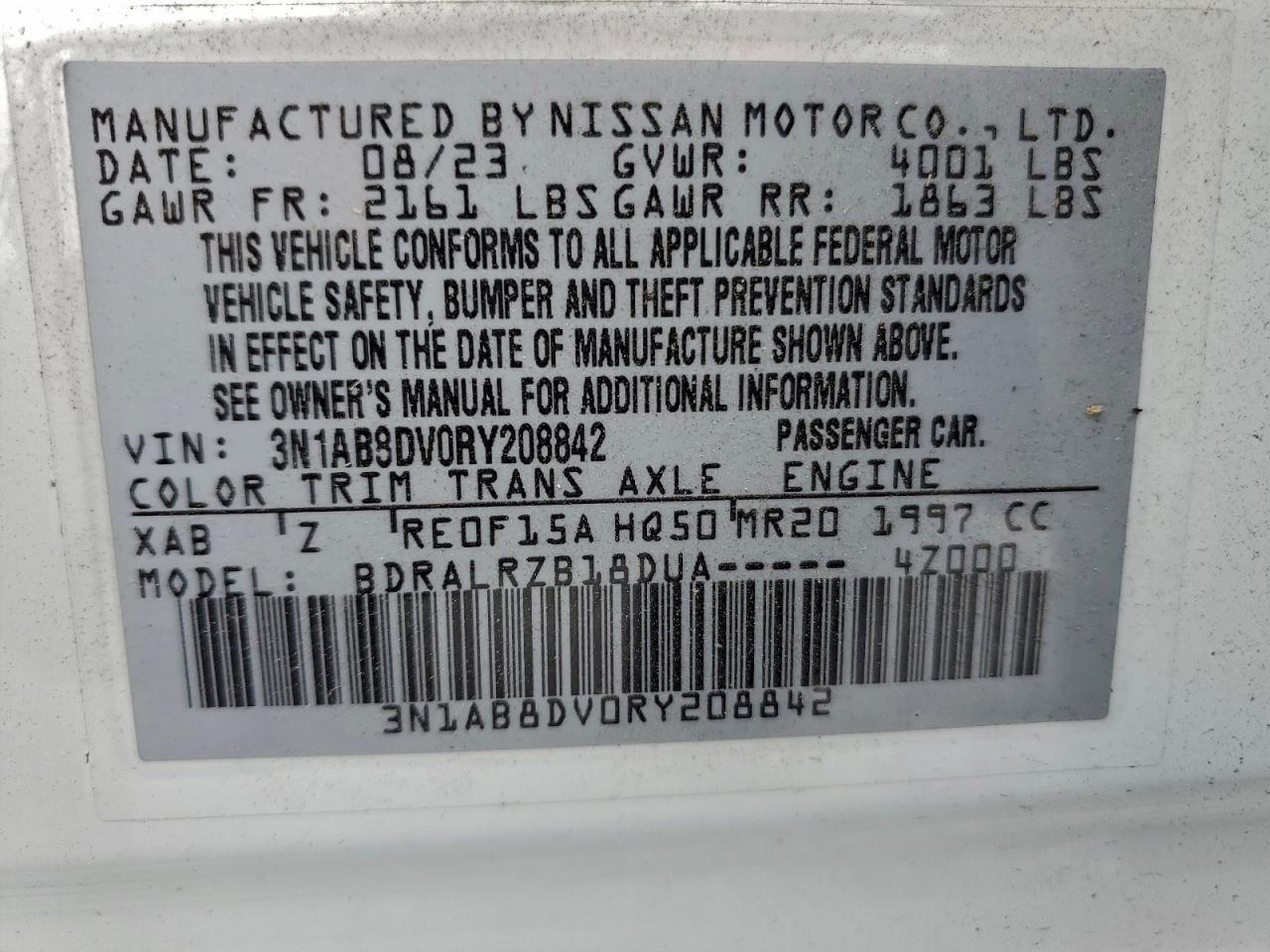 2024 NISSAN SENTRA SR photo 12