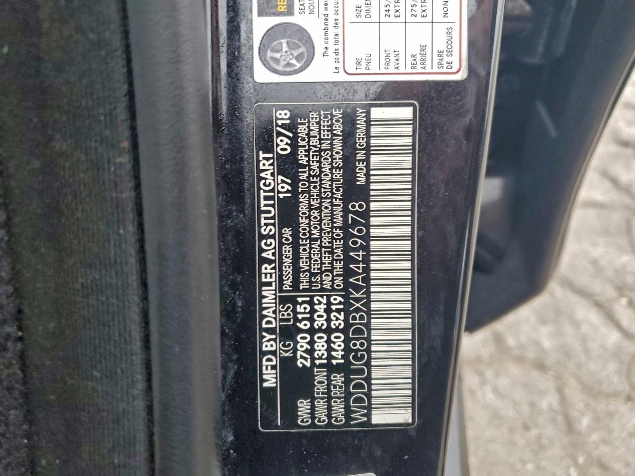 2019 MERCEDES-BENZ S 560 photo 13