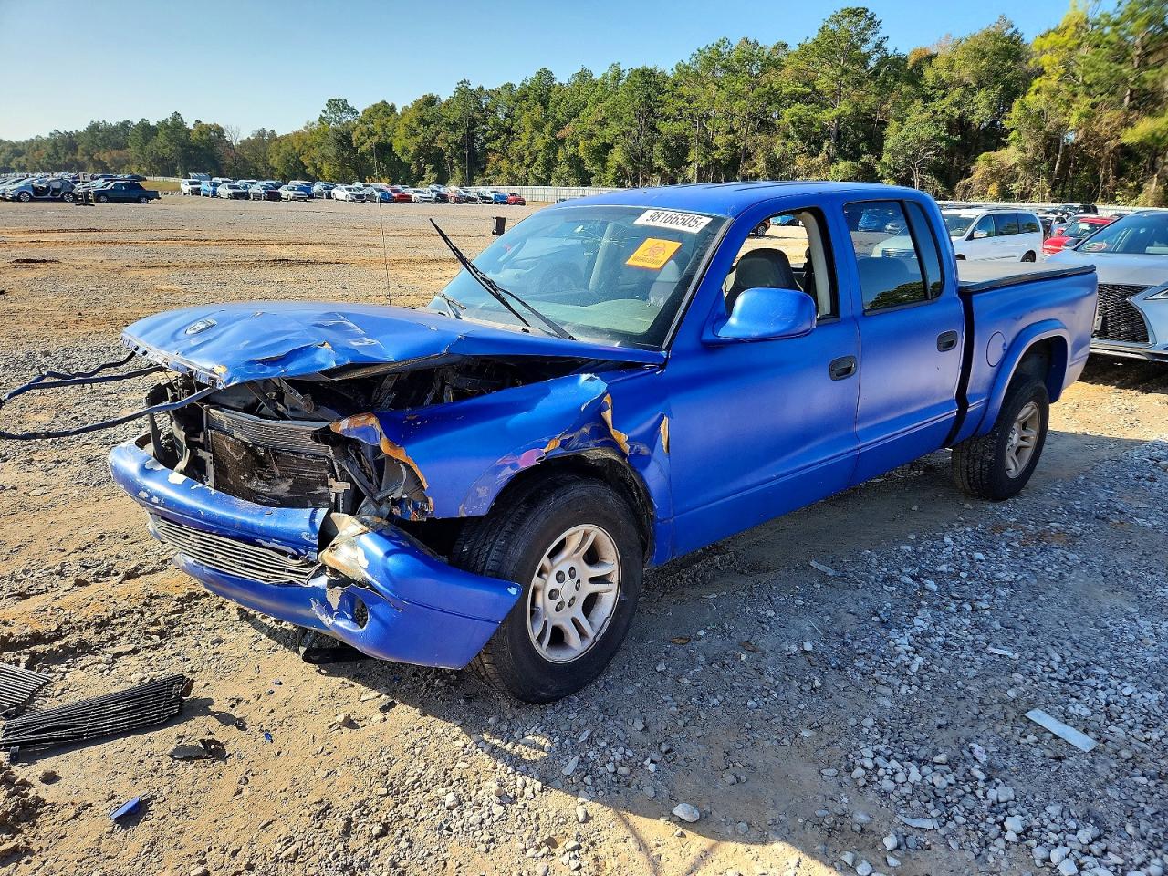 2004 DODGE DAKOTA QUAD SLT — FRONT END damage — photo 1