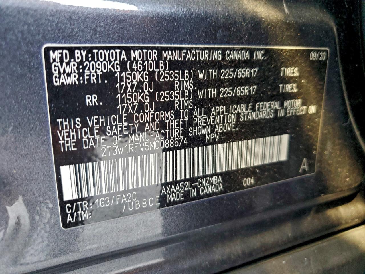 2021 TOYOTA RAV4 XLE photo 13