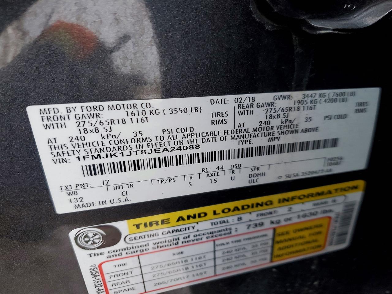 2018 FORD EXPEDITION MAX XLT photo 13