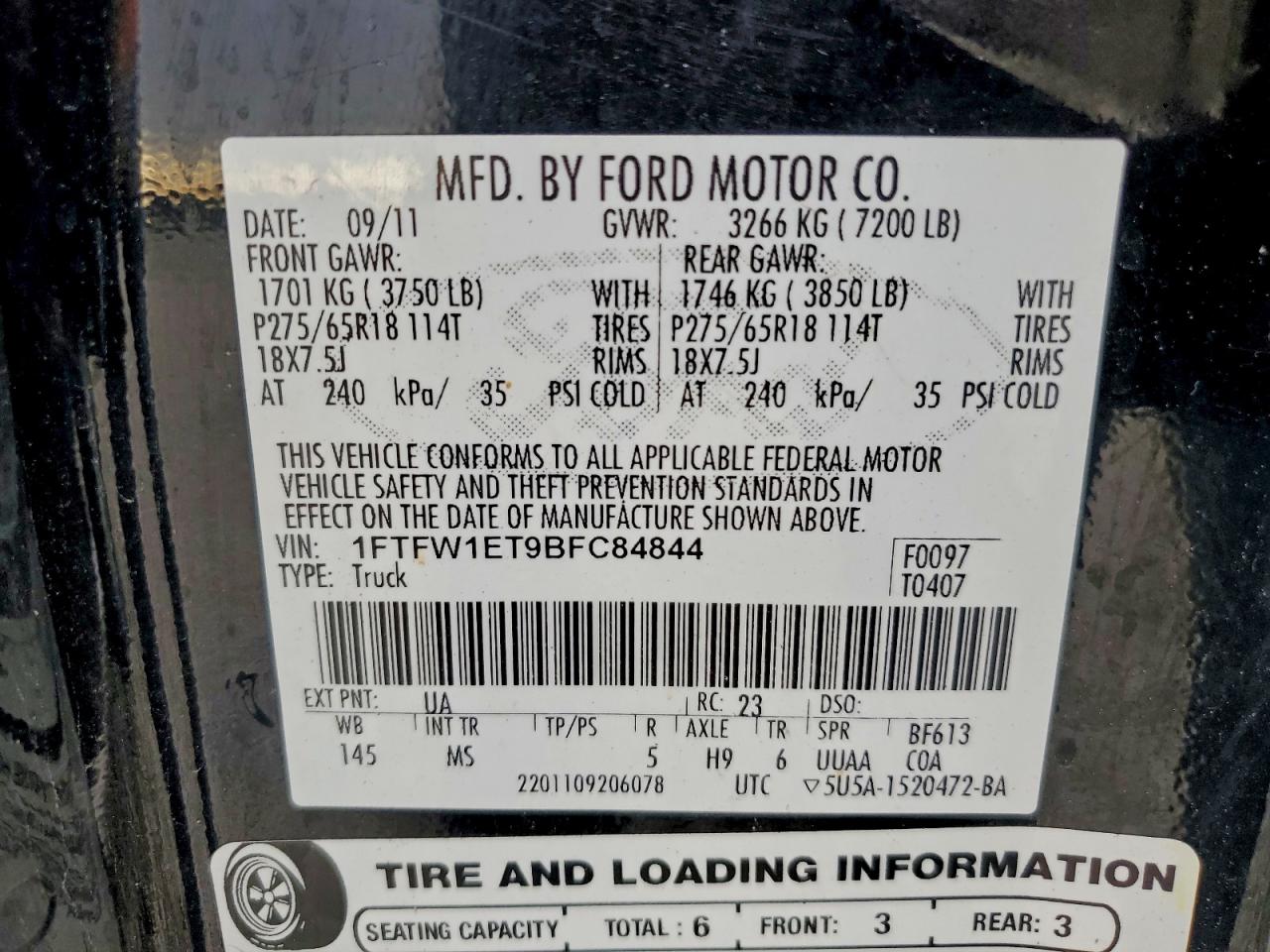 2011 FORD F150 SUPERCREW photo 23