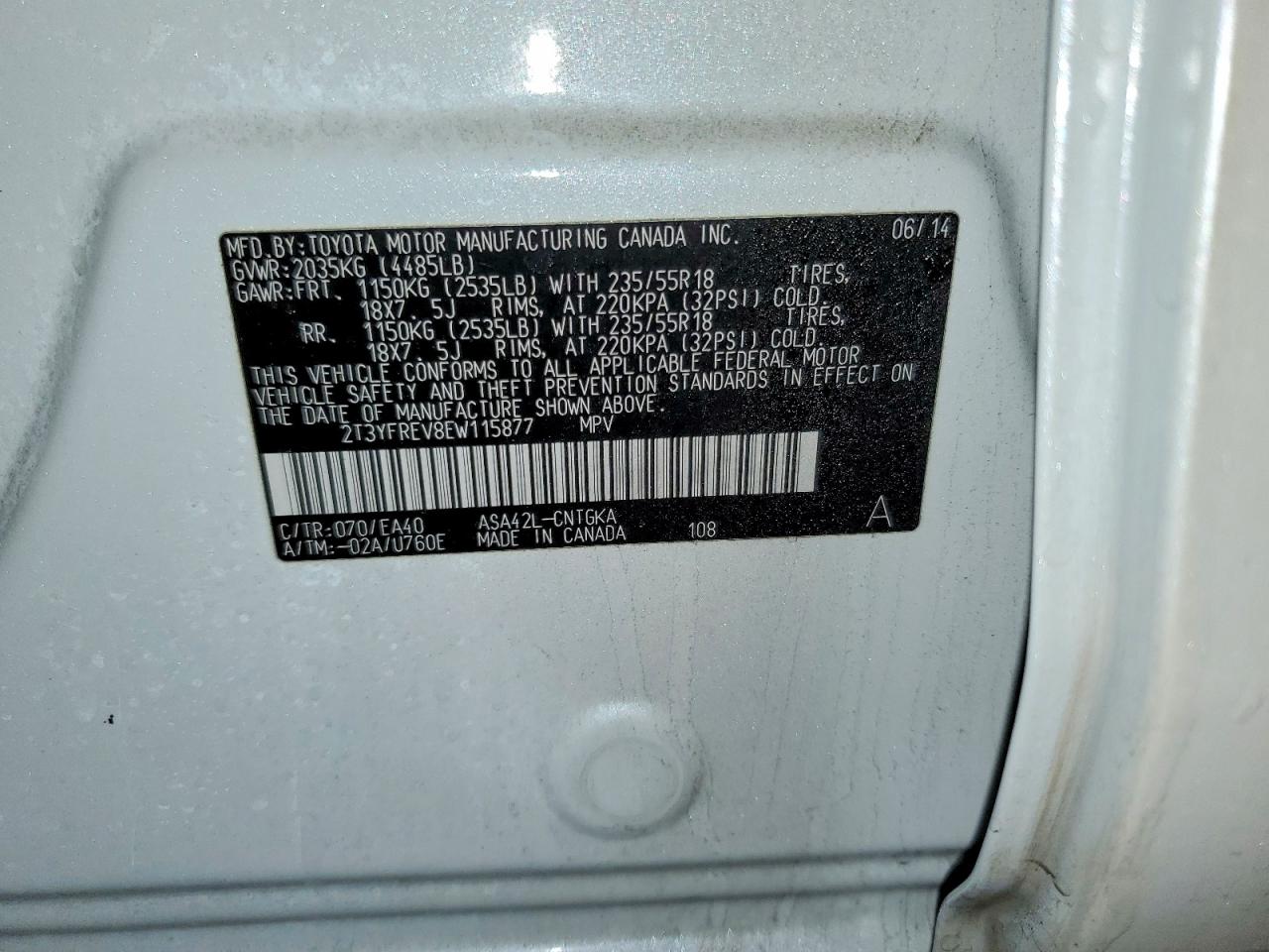 2014 TOYOTA RAV4 LIMITED photo 23