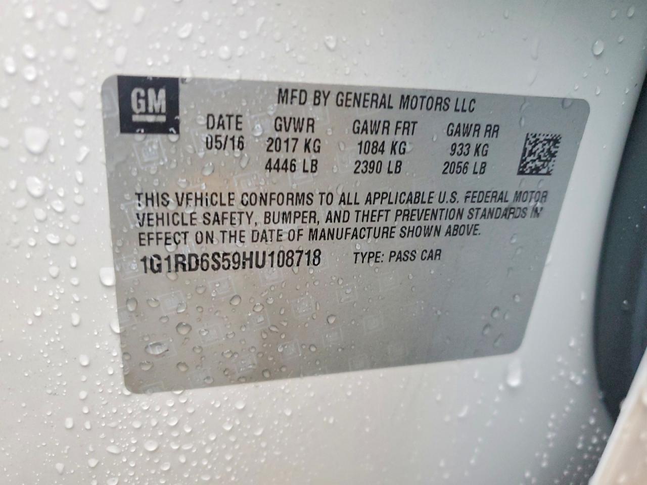 2017 CHEVROLET VOLT PREMIER photo 13