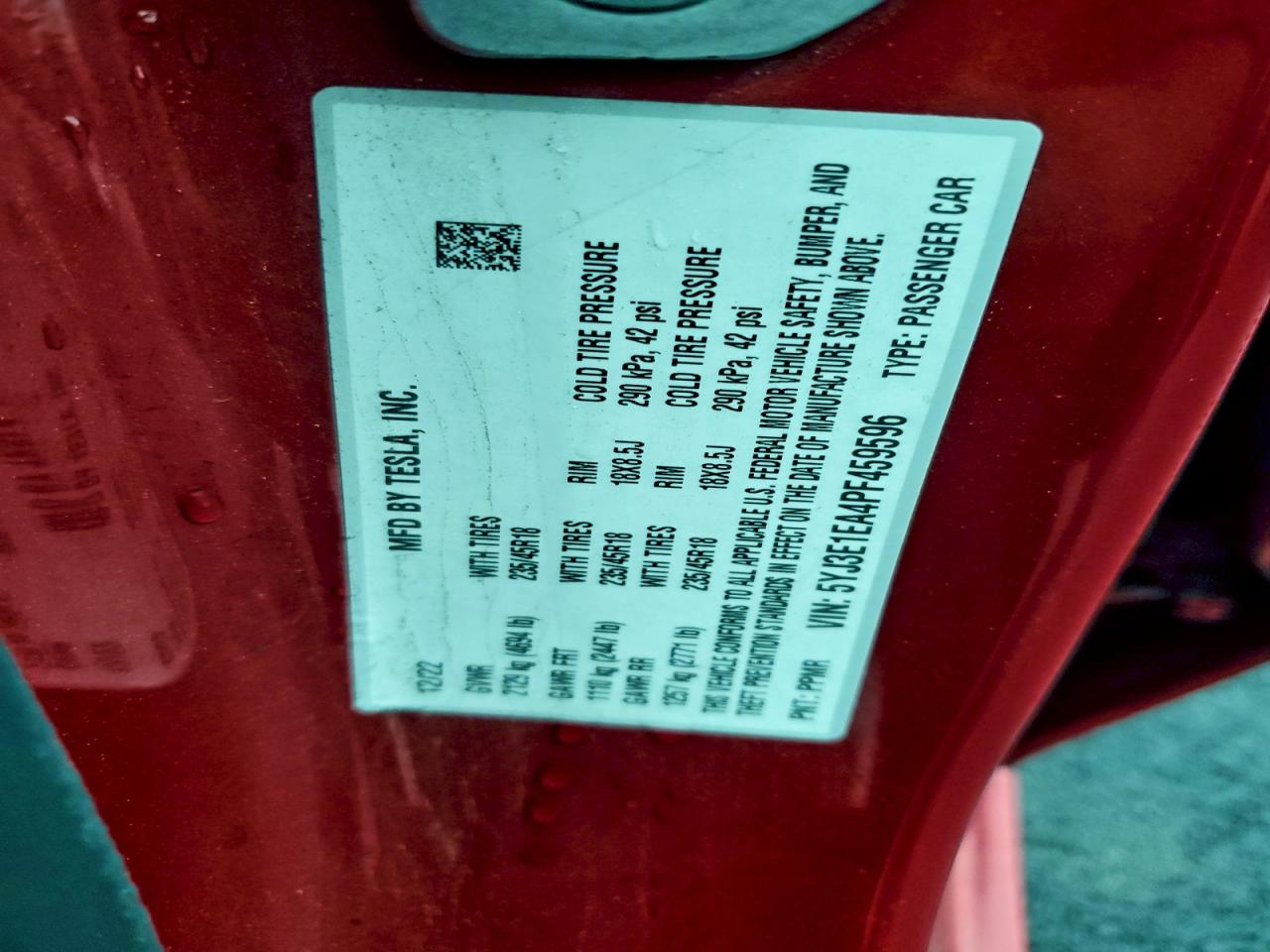 2023 TESLA MODEL 3 photo 12