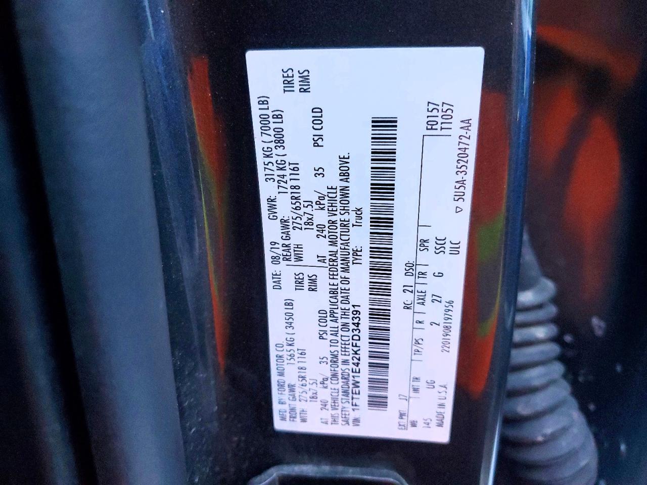 2019 FORD F150 SUPERCREW photo 13
