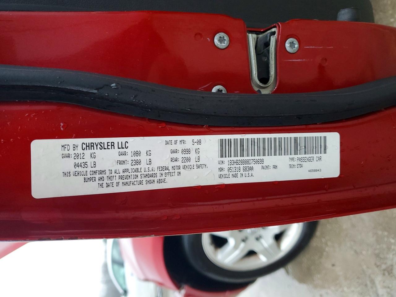 2008 DODGE CALIBER photo 12