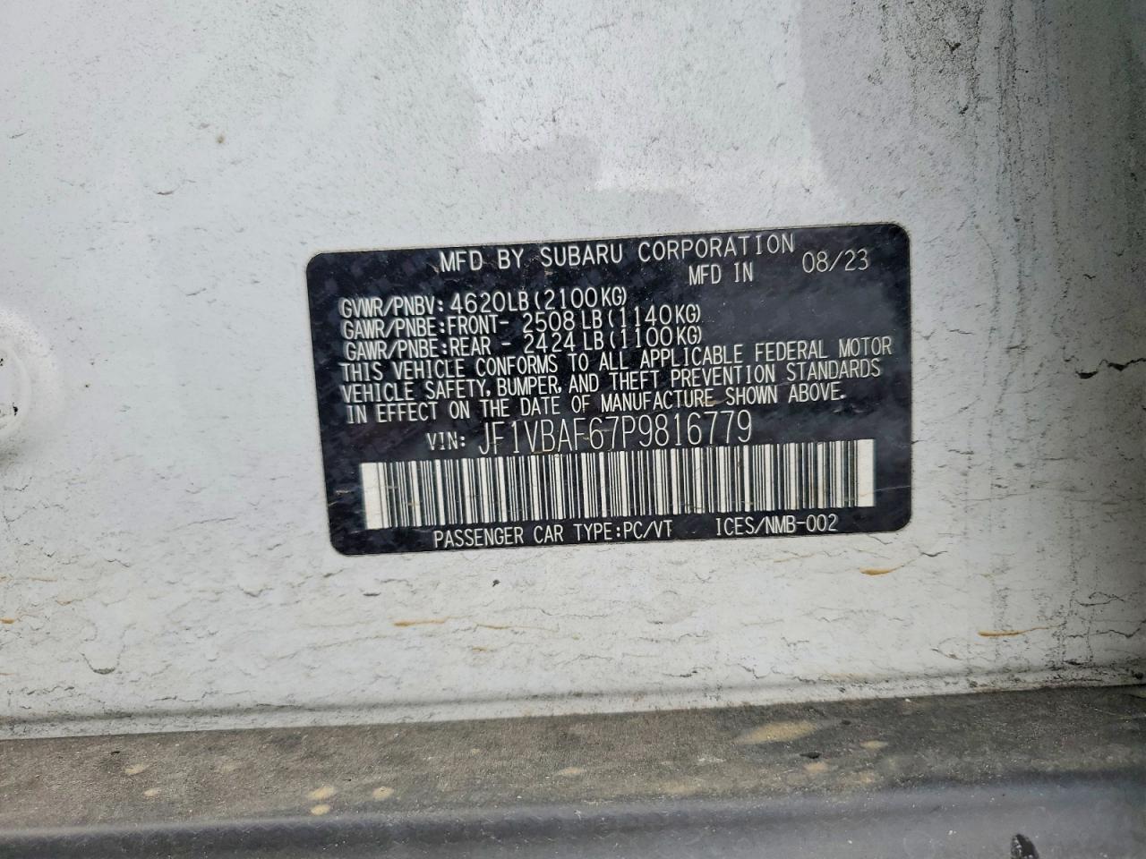 2023 SUBARU WRX PREMIUM photo 12