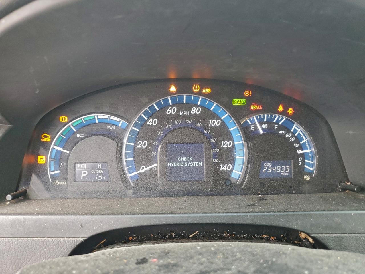 2013 TOYOTA CAMRY HYBRID photo 9