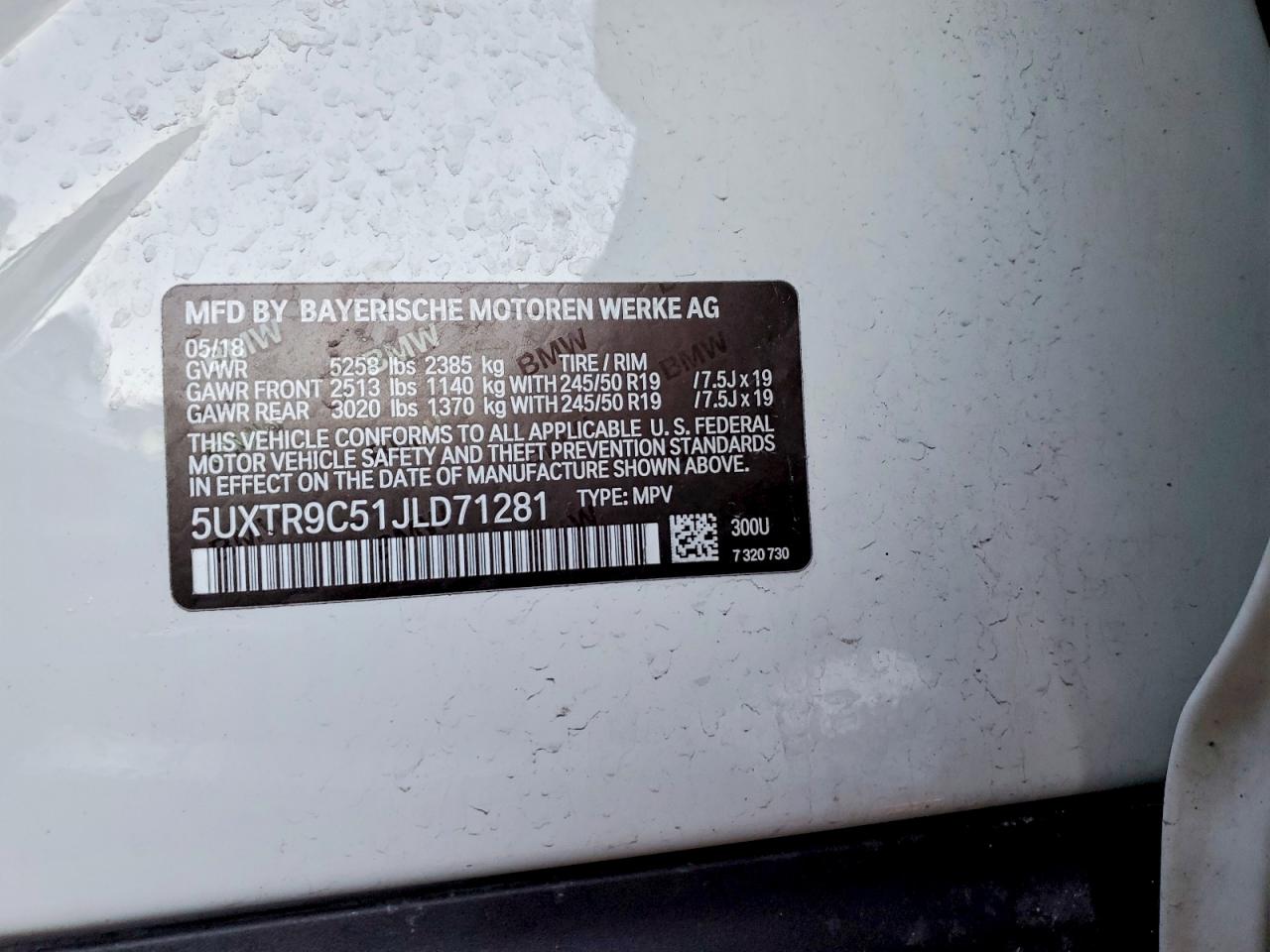 2018 BMW X3 XDRIVE30I photo 13