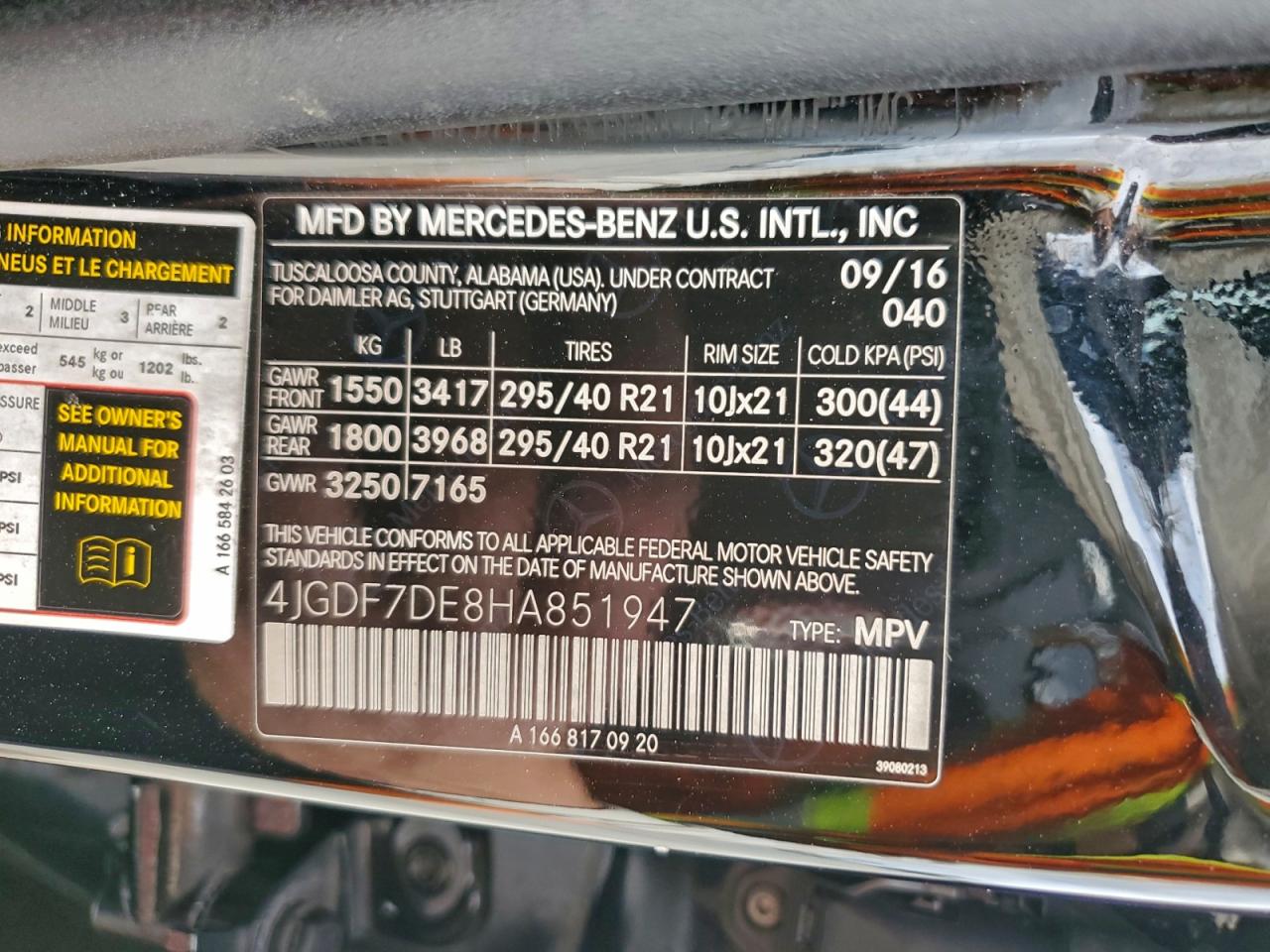2017 MERCEDES-BENZ GLS 550 4MATIC photo 14
