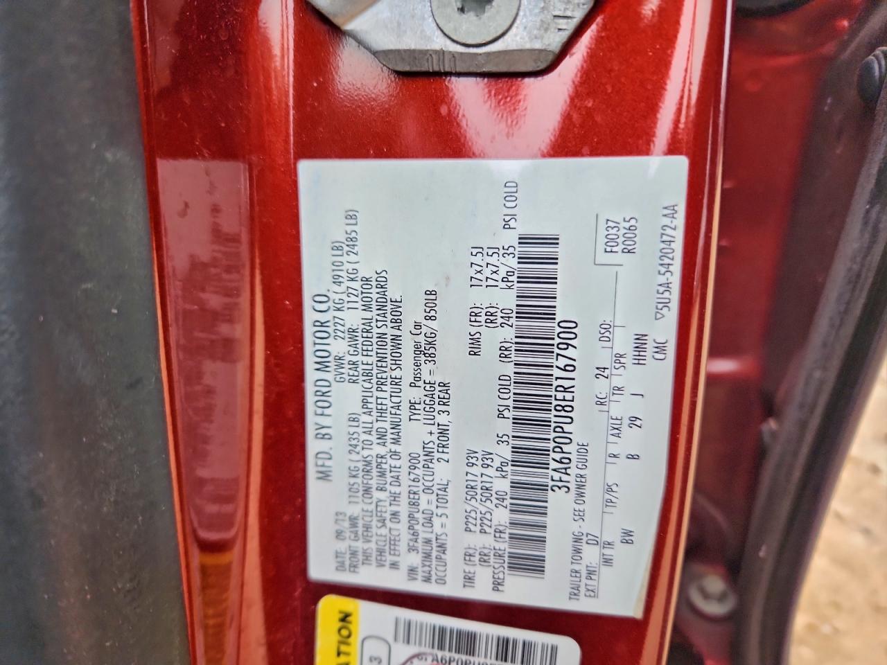2014 FORD FUSION SE PHEV photo 23