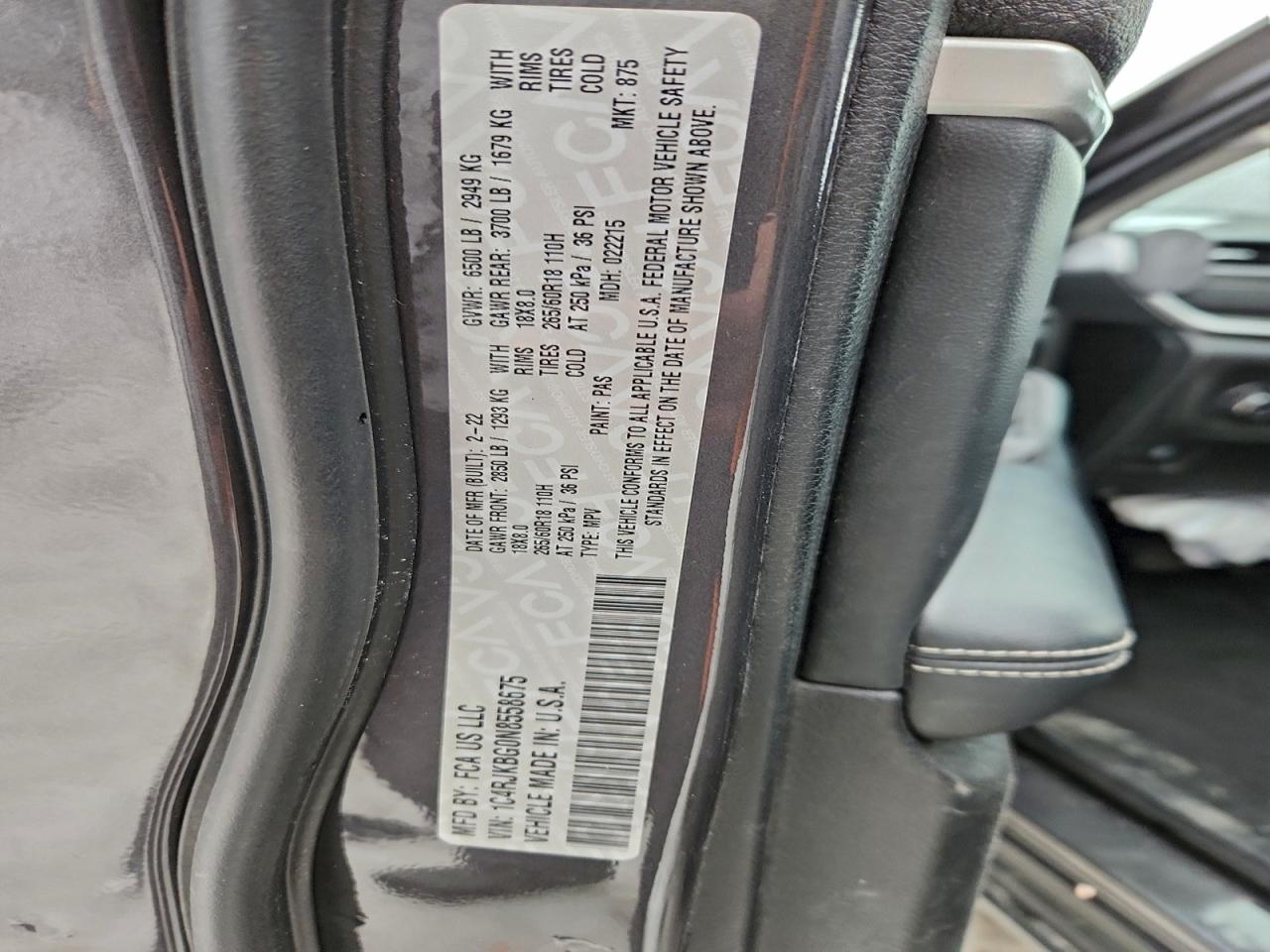 2022 JEEP GRAND CHEROKEE L LIMITED photo 13