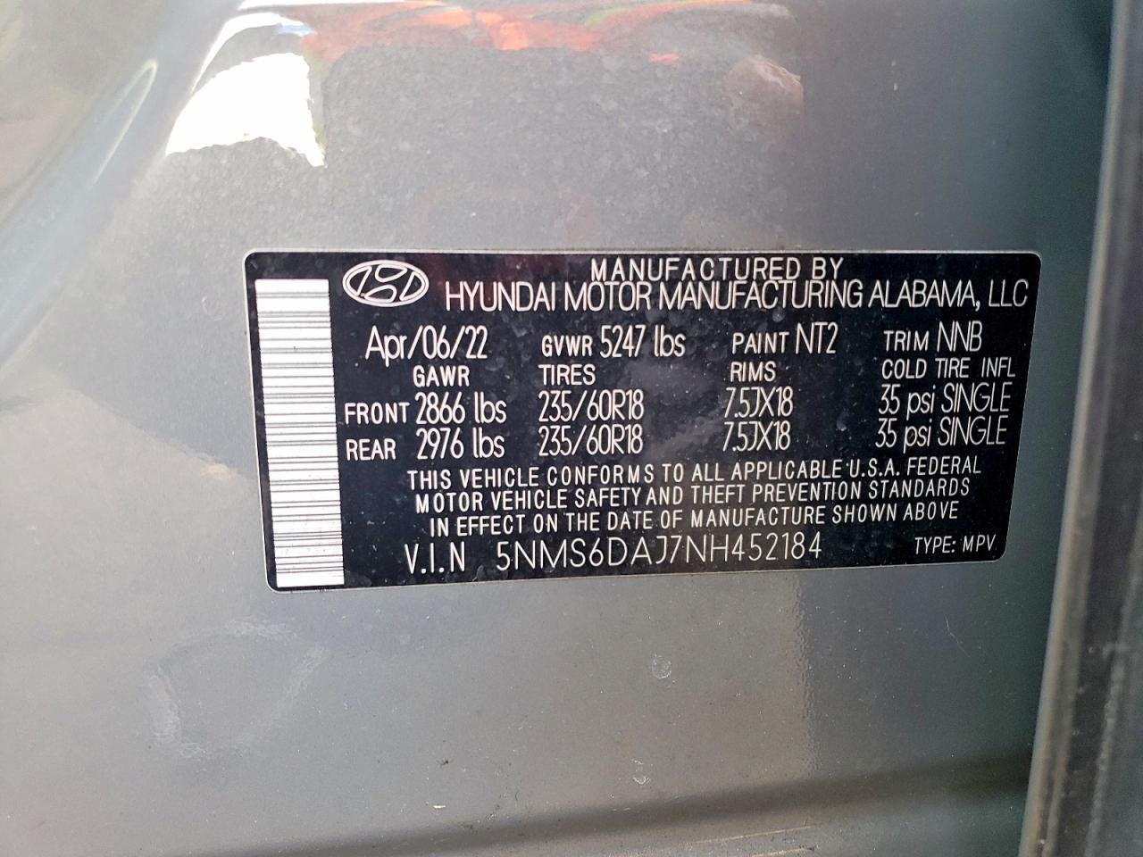 2022 HYUNDAI SANTA FE XRT photo 14