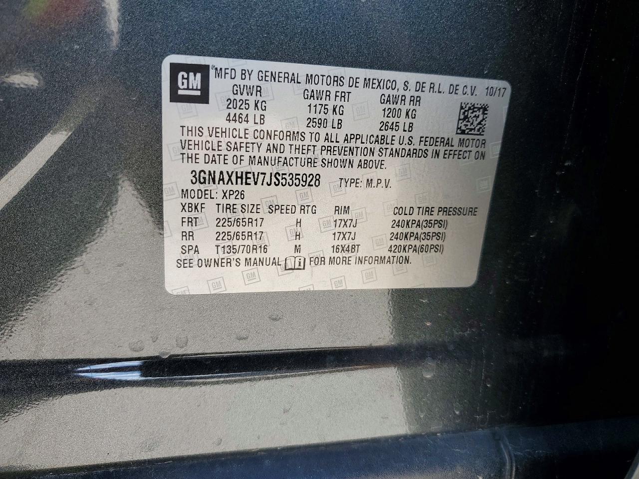 2018 CHEVROLET EQUINOX LS photo 12