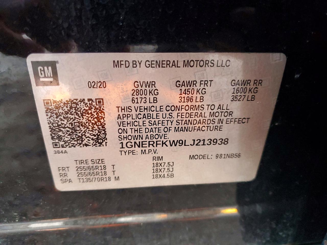 2020 CHEVROLET TRAVERSE LS photo 13