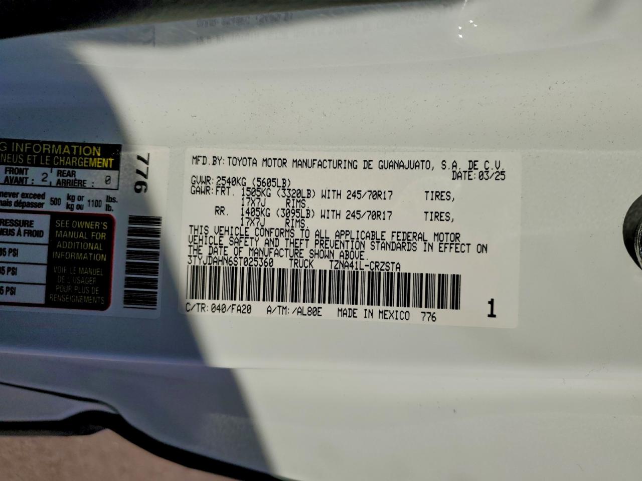 2025 TOYOTA TACOMA XTRACAB photo 12