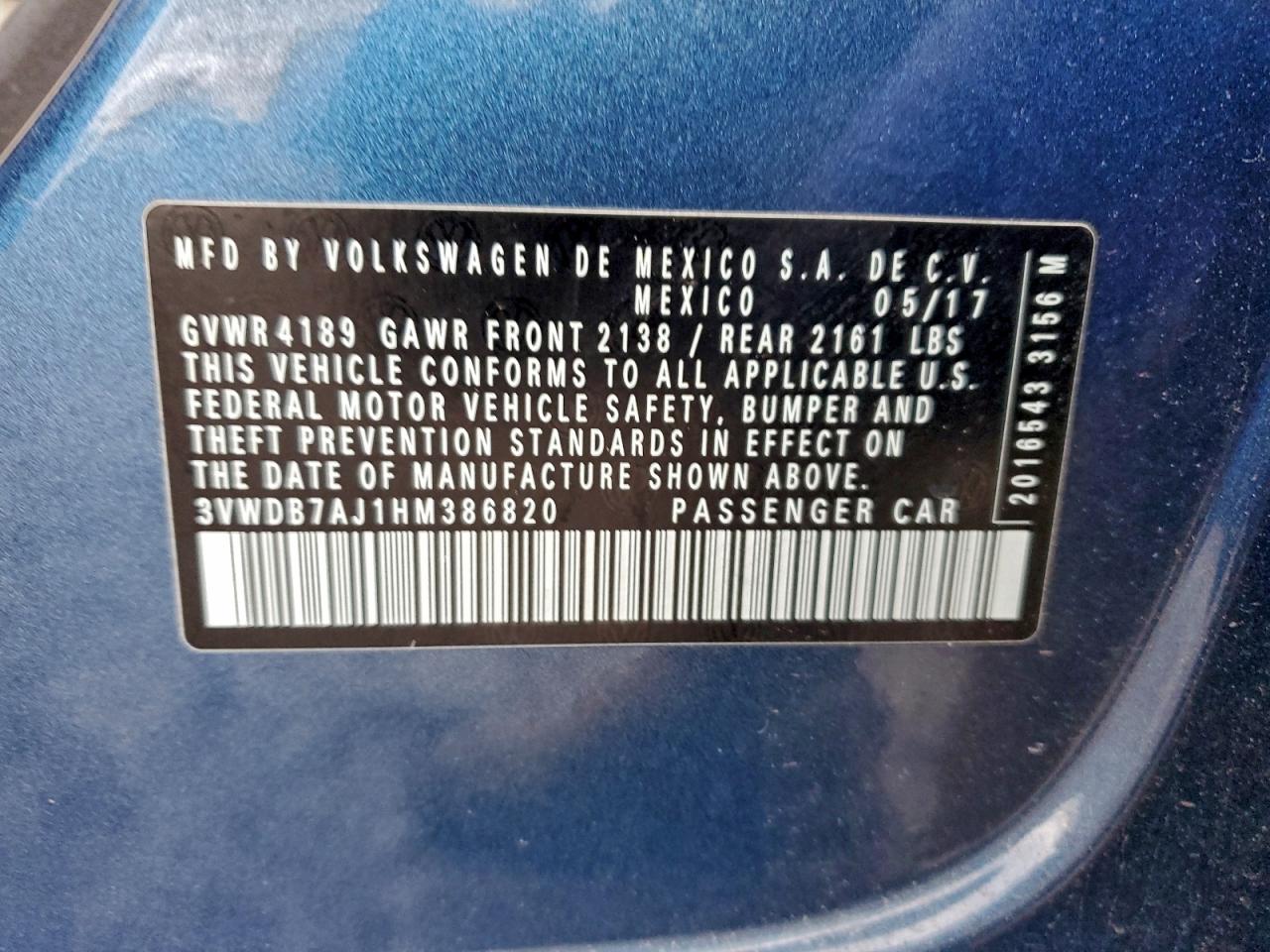 2017 VOLKSWAGEN JETTA SE photo 13