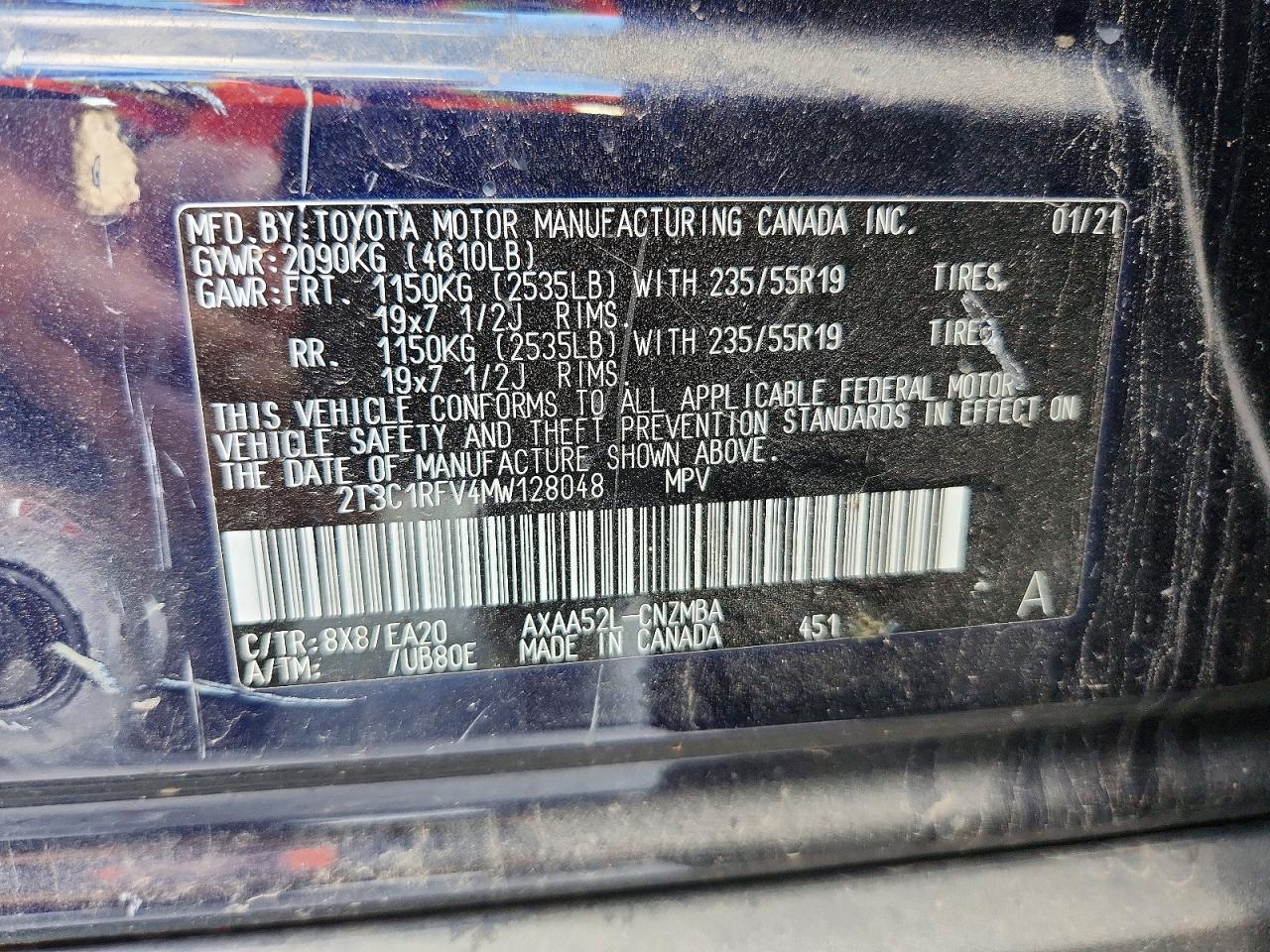 2021 TOYOTA RAV4 XLE PREMIUM photo 13