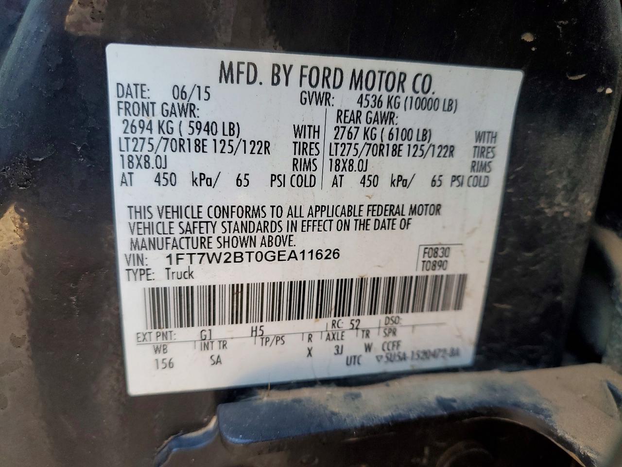2016 FORD F250 SUPER DUTY photo 23