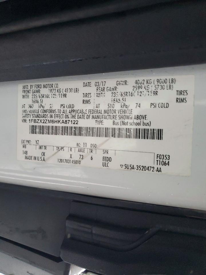 2017 FORD TRANSIT T-350 photo 13