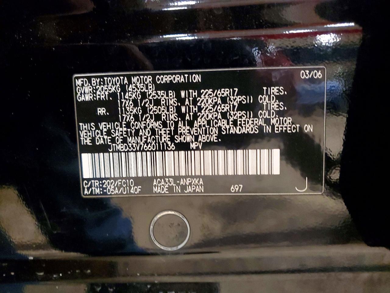 2006 TOYOTA RAV4 photo 13