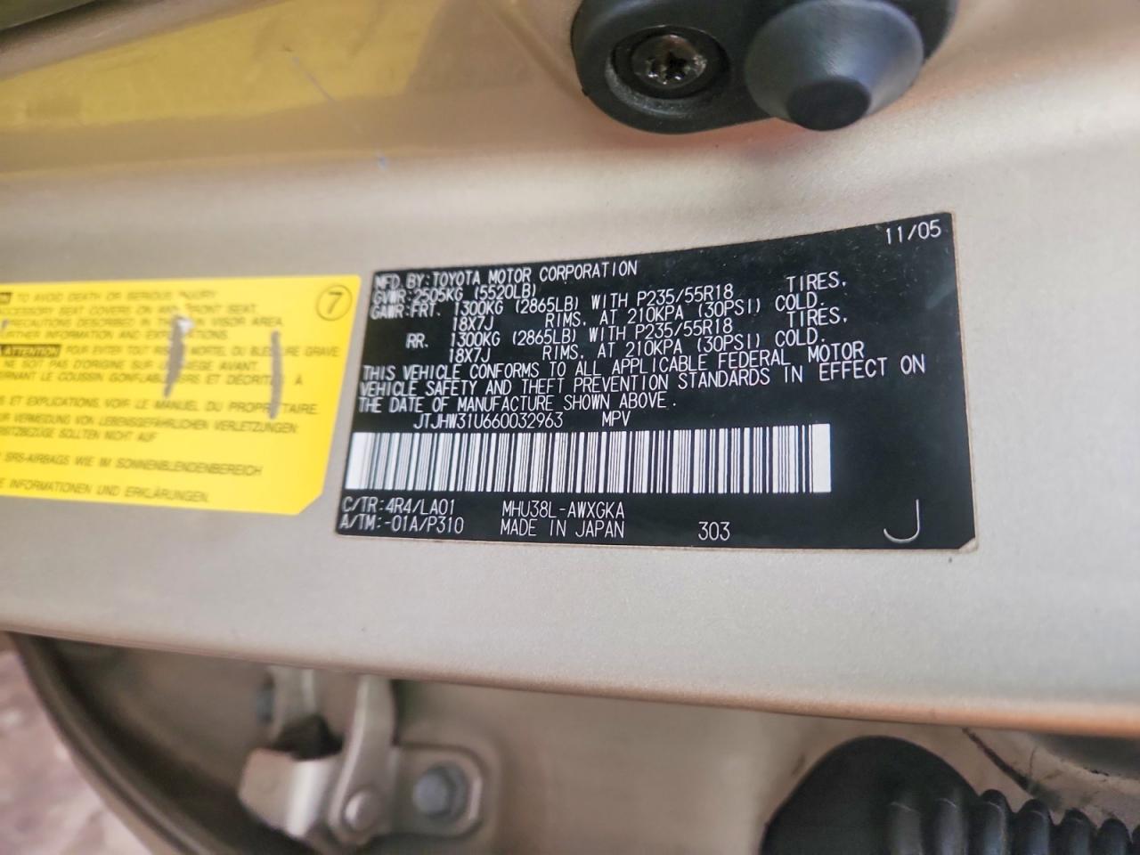 2006 LEXUS RX 400 photo 13