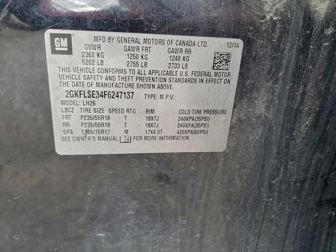 2015 GMC TERRAIN SLT photo 12