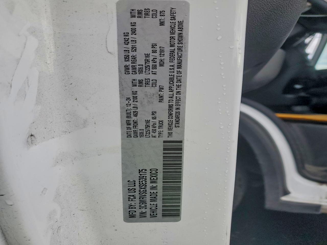 2025 RAM PROMASTER 3500 DELIVERY VAN photo 13