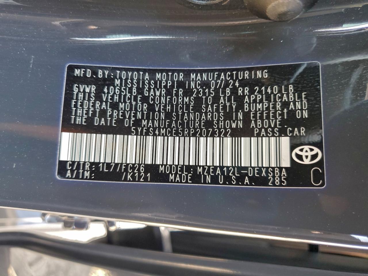 2024 TOYOTA COROLLA SE photo 12