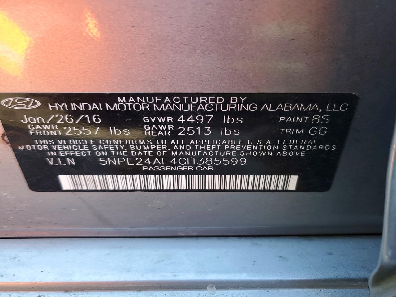 2016 HYUNDAI SONATA SE photo 23