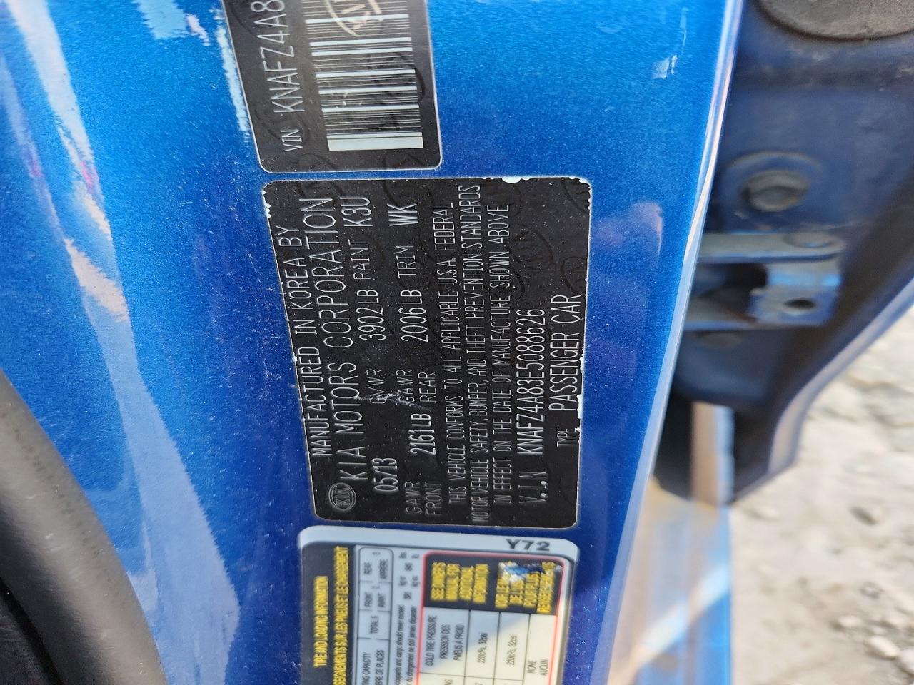 2014 KIA FORTE EX photo 12