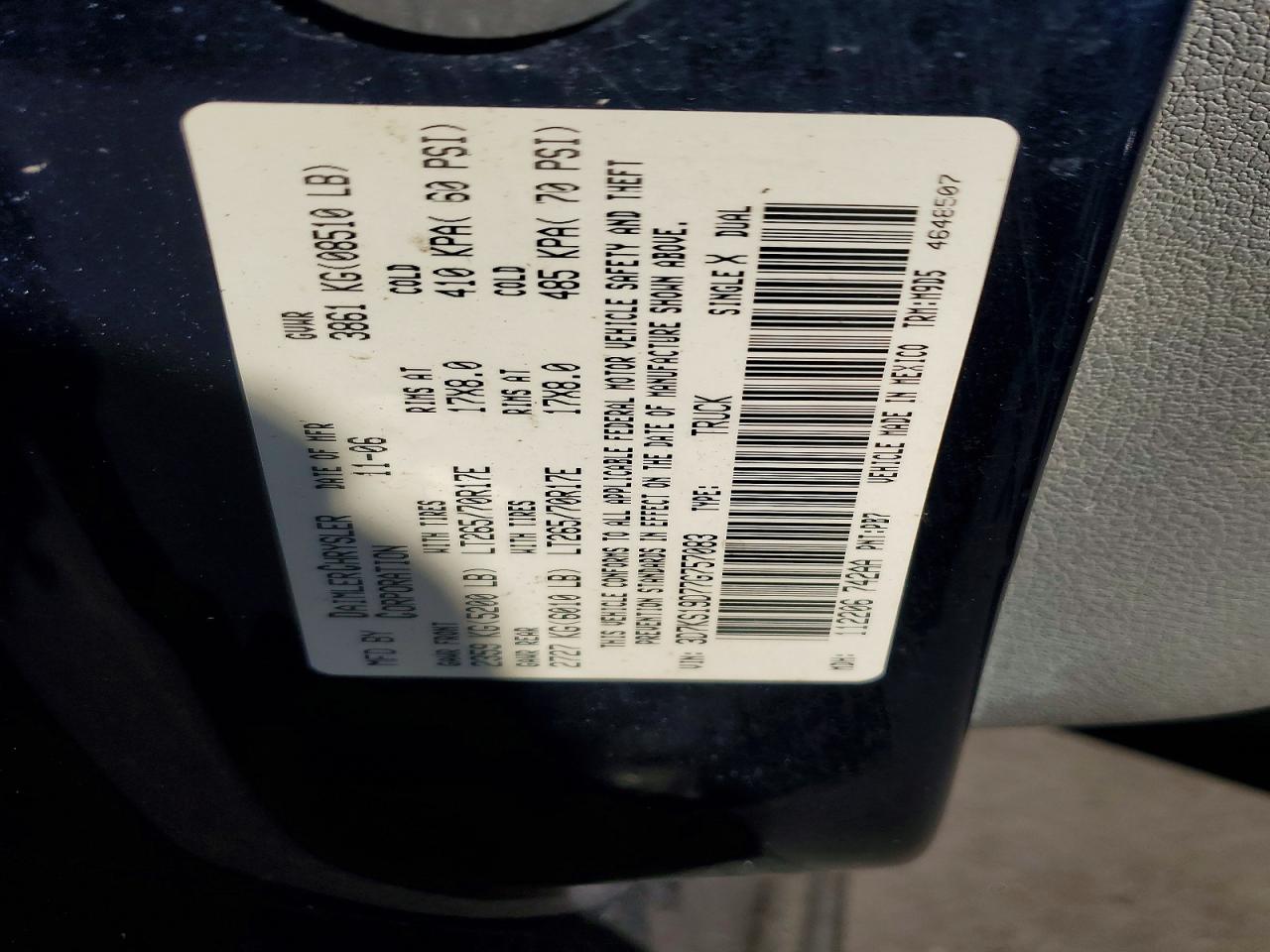 2007 DODGE RAM 1500 photo 12