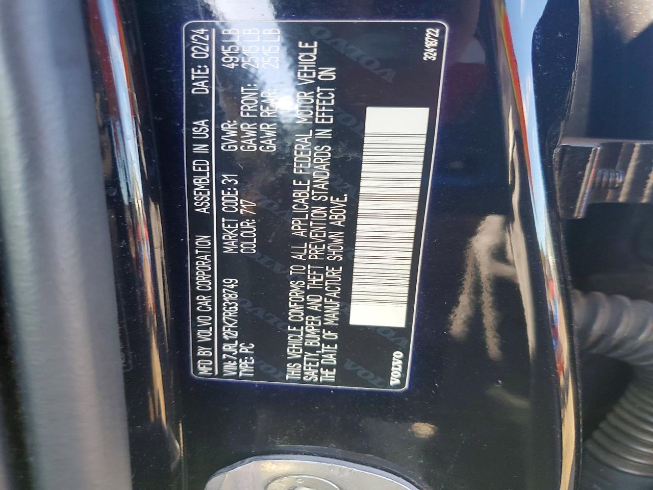 2024 VOLVO S60 CORE photo 12