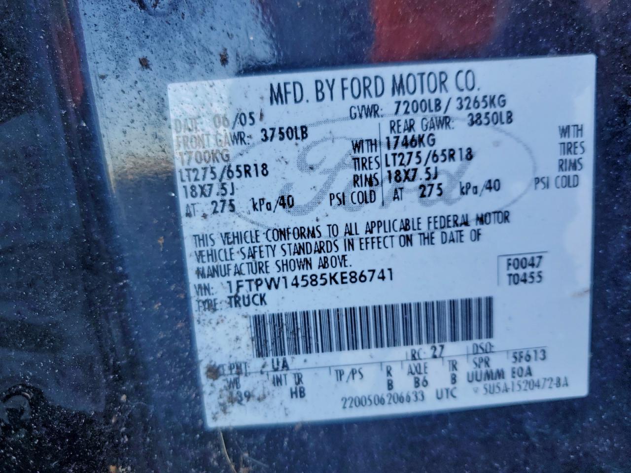 2005 FORD F150 SUPERCREW photo 12