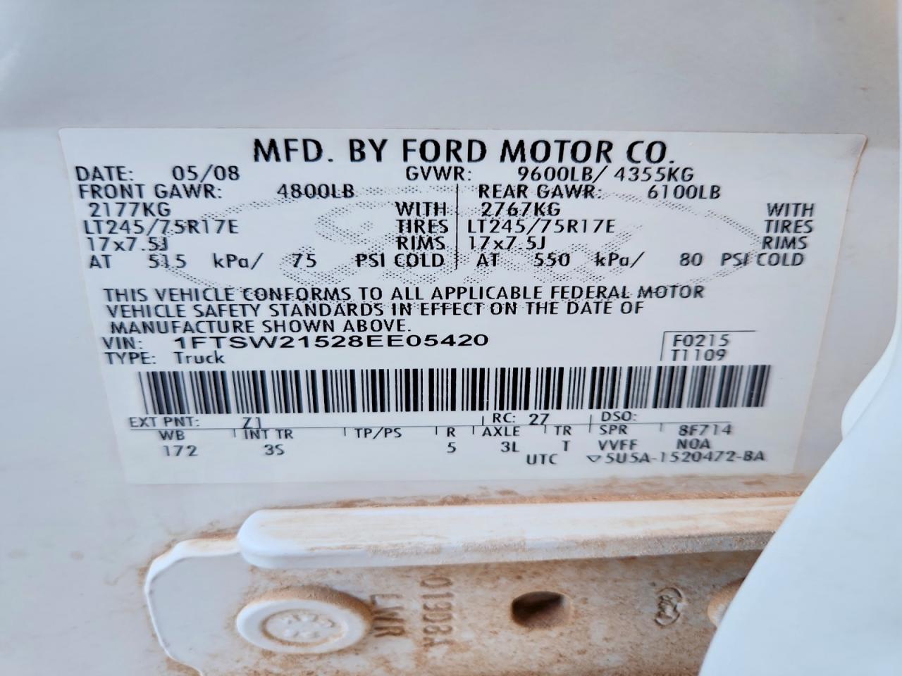 2008 FORD F250 SUPER DUTY photo 12