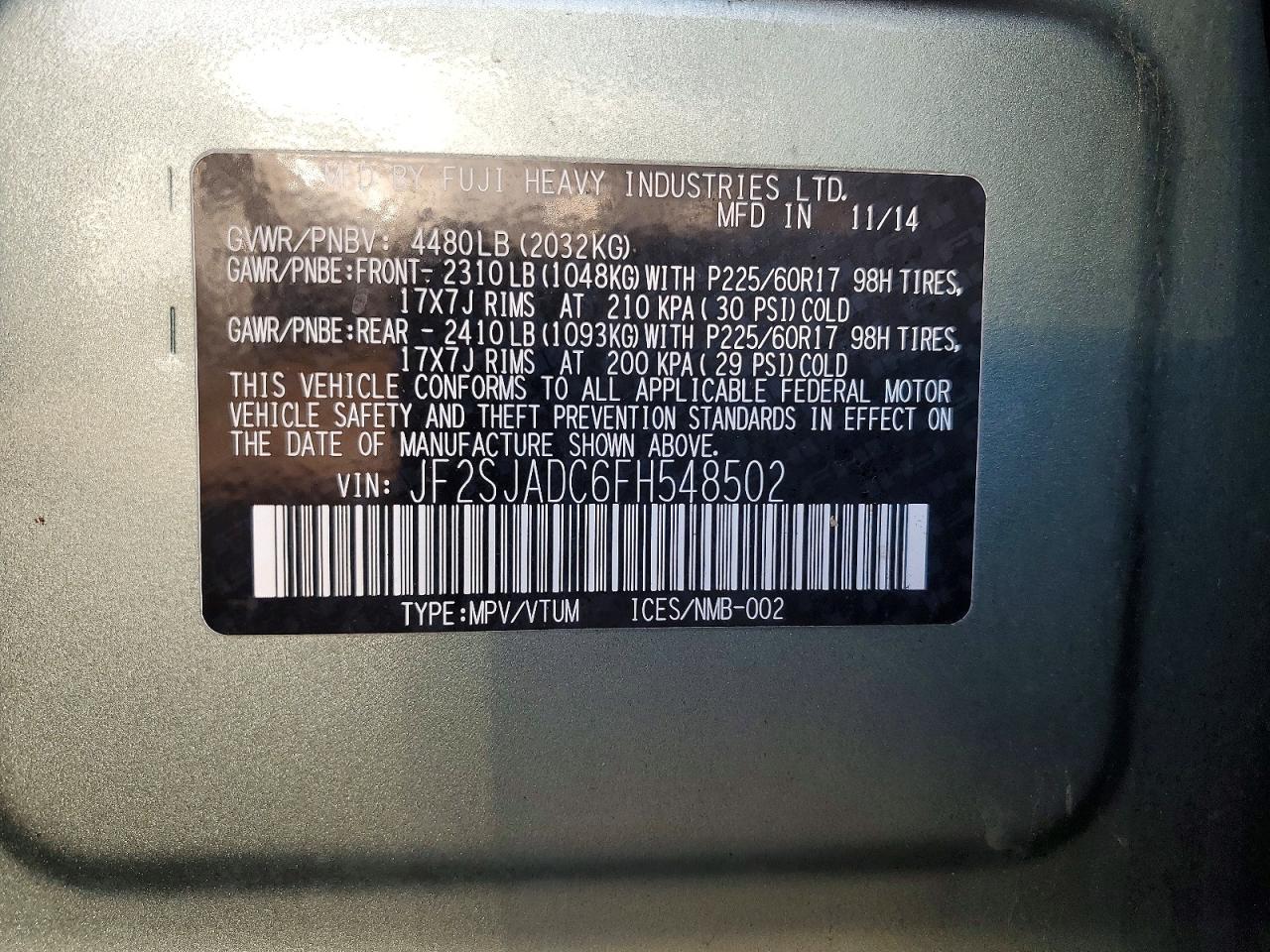 2015 SUBARU FORESTER 2.5I PREMIUM photo 12