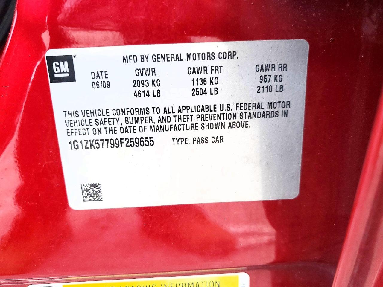 2009 CHEVROLET MALIBU LTZ photo 12