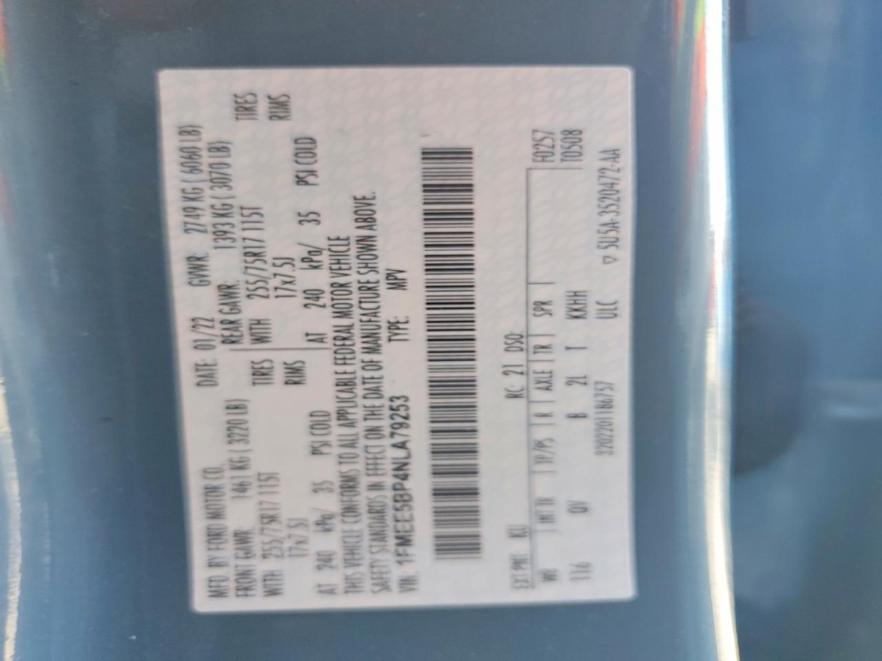 2022 FORD BRONCO BASE photo 13