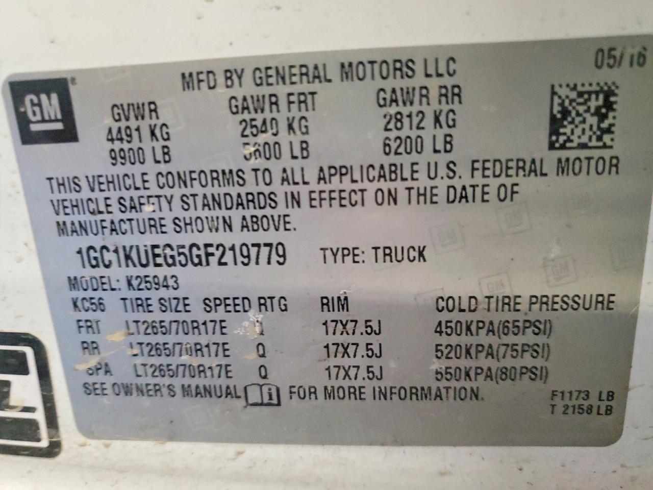 2016 CHEVROLET SILVERADO K2500 HEAVY DUTY photo 12