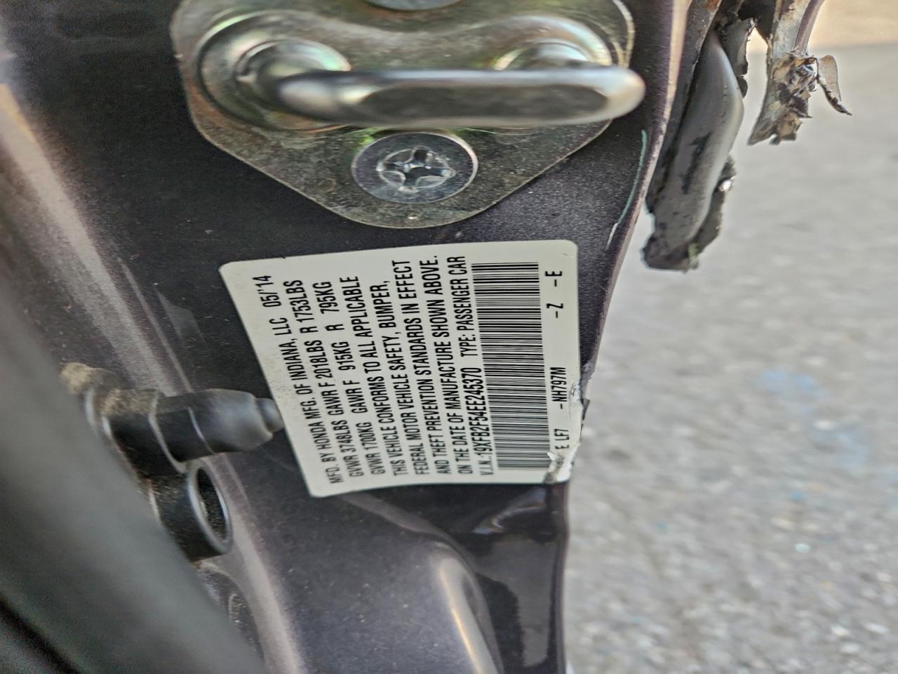 2014 HONDA CIVIC LX photo 12