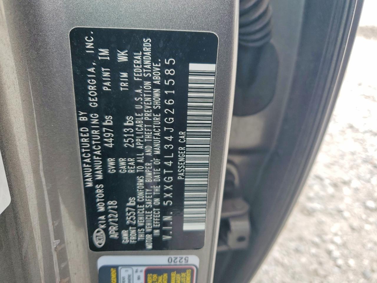 2018 KIA OPTIMA LX photo 12